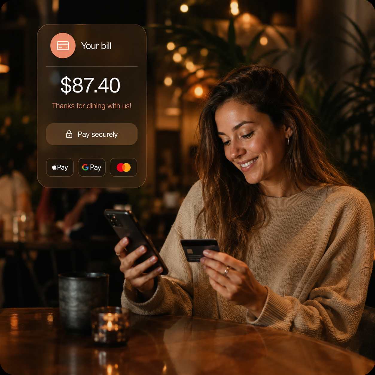 Restaurant and payment experience